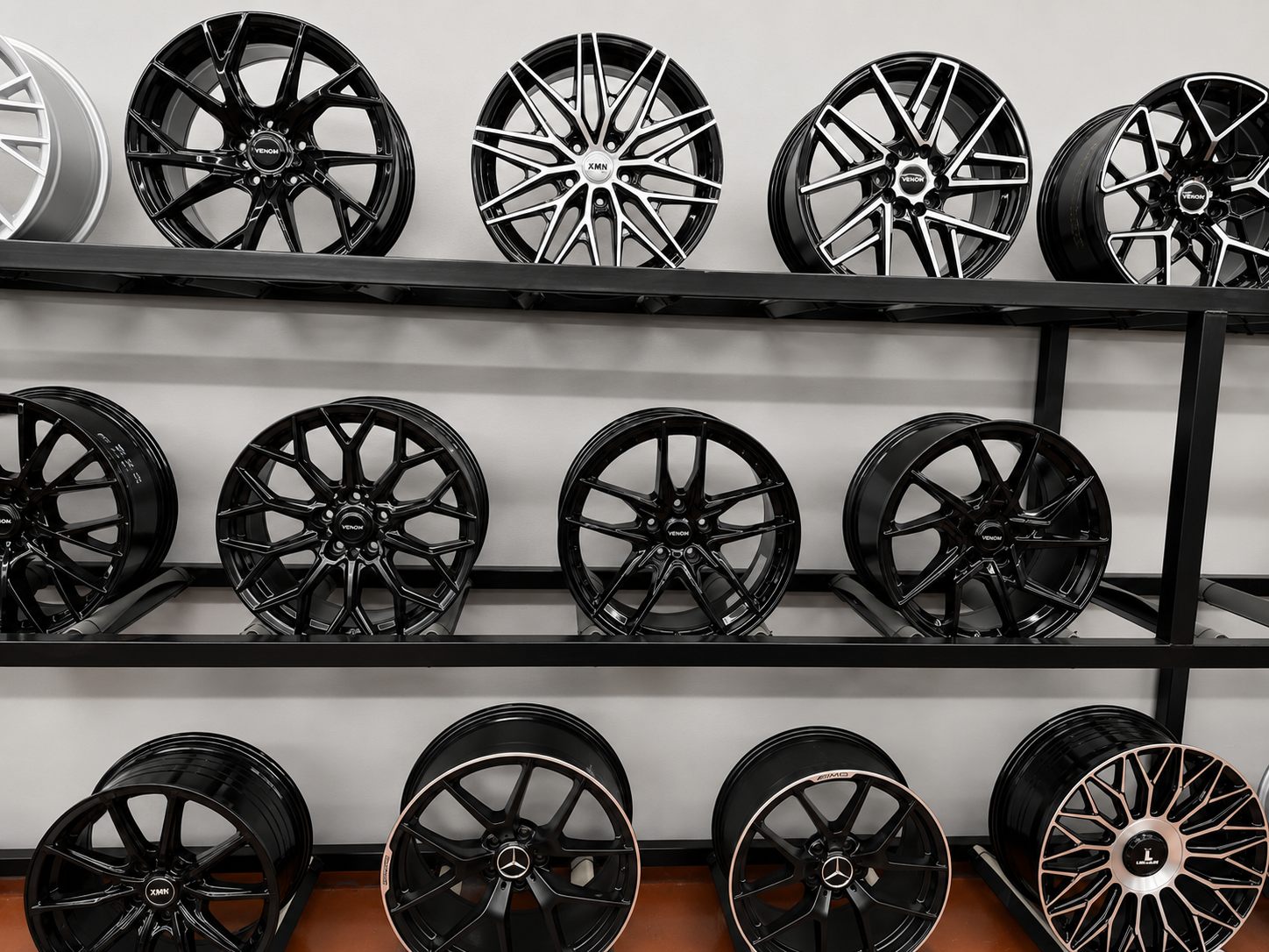 Venom and XMN street wheels display